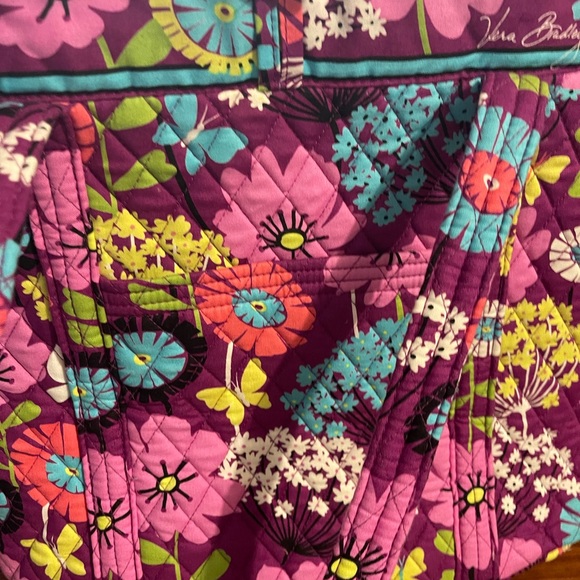 Vera Bradley purple tote - Picture 3 of 4